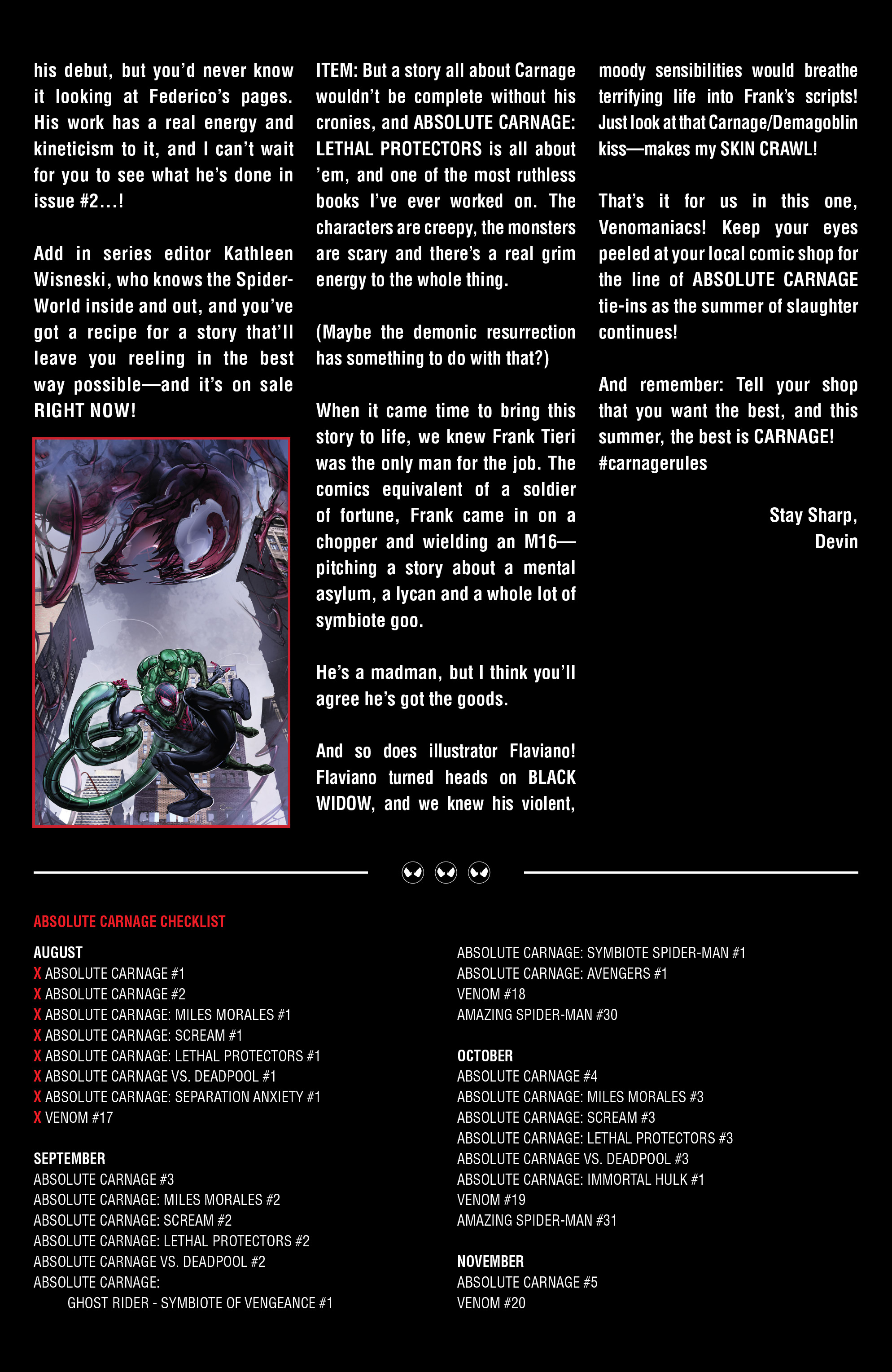 Read Absolute Carnage Lethal Protectors (2019) Manga Online
